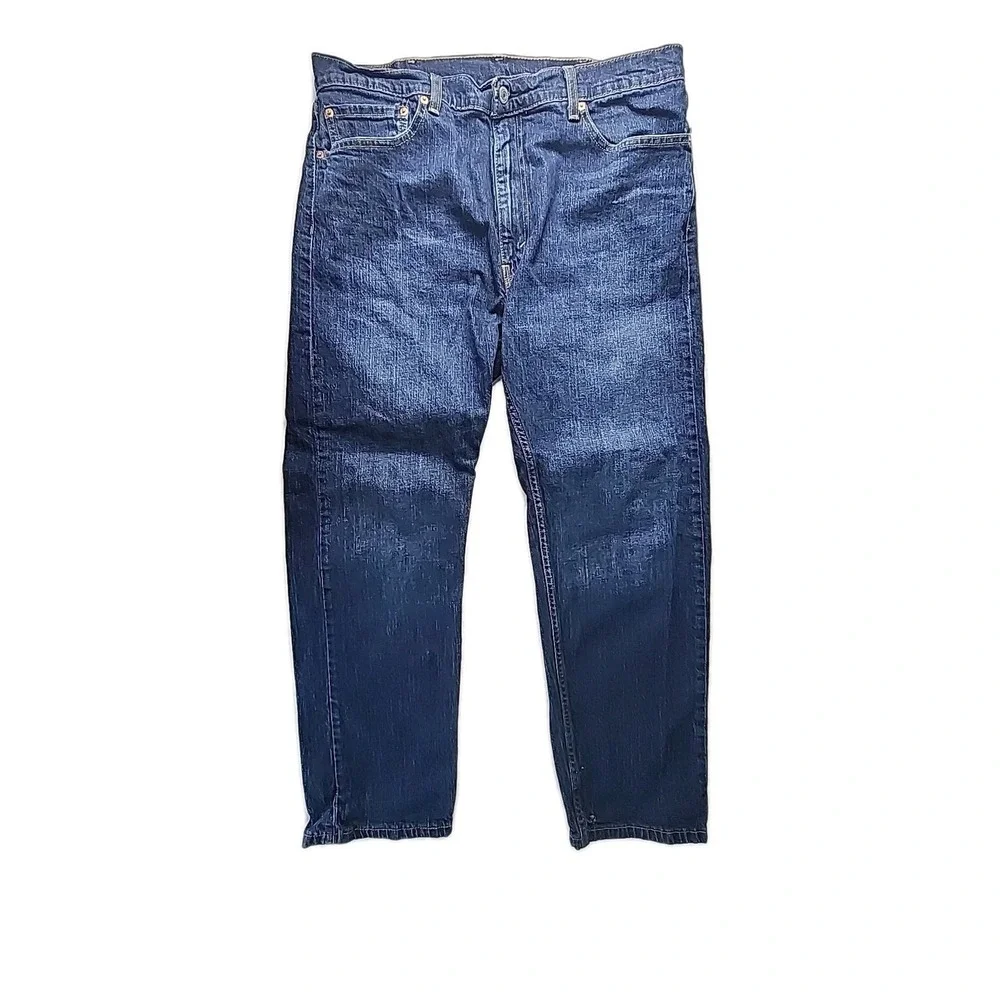 Levi's 505 Blue Jeans Men's 38x30 Straight Dark Wash‎ Retro Classic Western EUC
